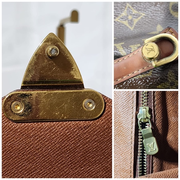 Authentic LOUIS VUITTON Monogram Monceau Satchel Bag Brown - Picture 7 of 16